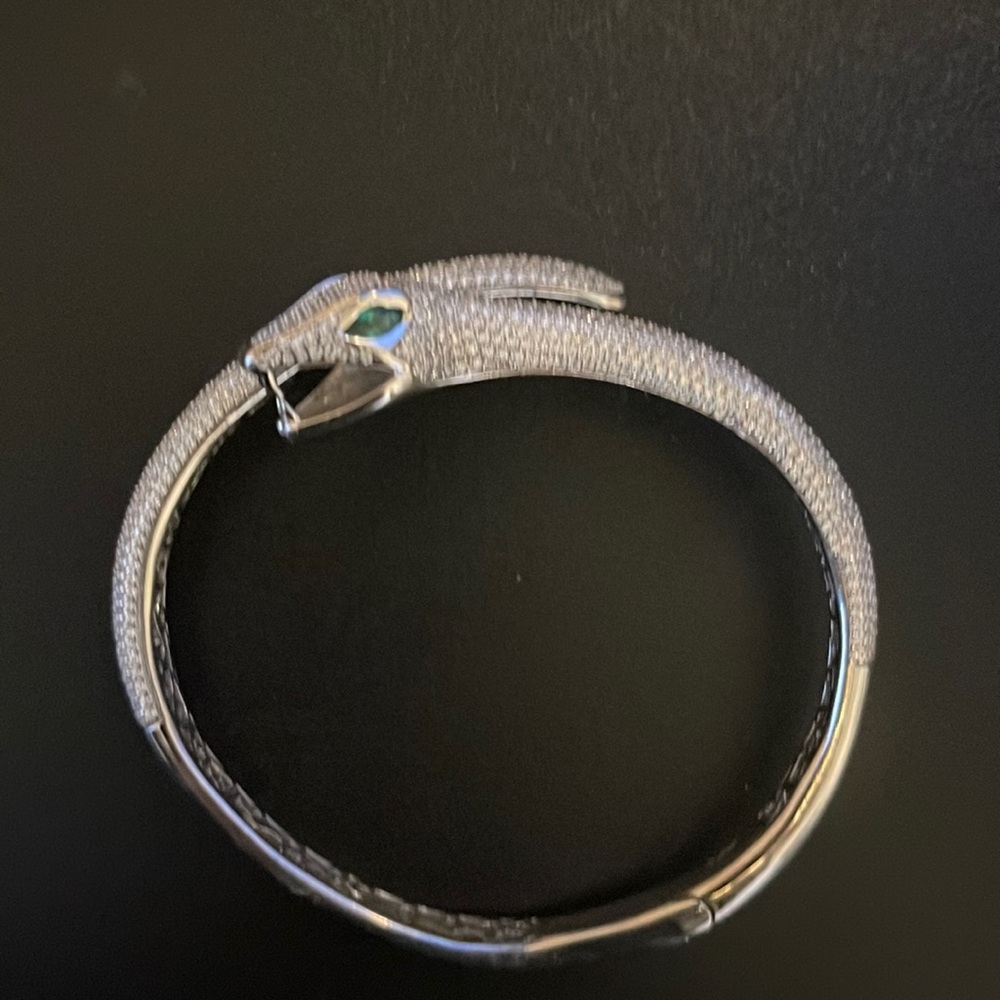 Snake with crystals Bracelet 925